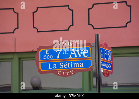 Storica Ybor City quartiere di Tampa Florida Foto Stock