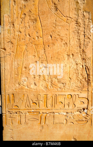 Il tempio mortuario della femmina di Faraone Hatshepsut vicino alla Valle delle regine di Luxor in Egitto Foto Stock