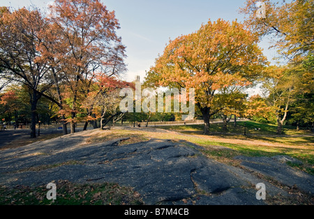 Arbitro Rock nel Central Park di New York, Stati Uniti d'America Foto Stock