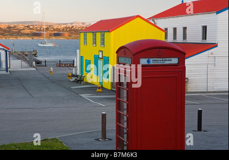 Stanley Harbour, Isole Falkland. Foto Stock