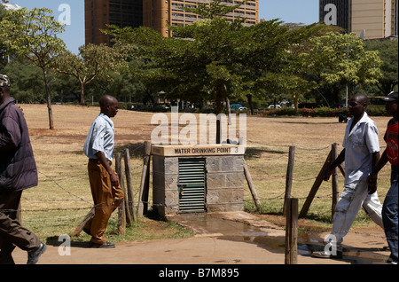 Uhuru Park nel centro di Nairobi Foto Stock