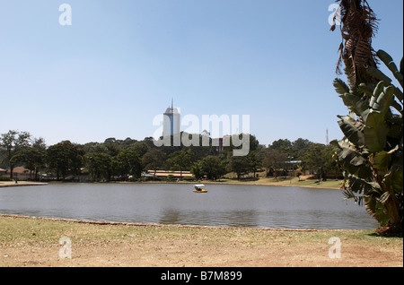 Uhuru Park nel centro di Nairobi Foto Stock