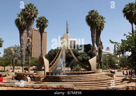 Uhuru Park nel centro di Nairobi Foto Stock