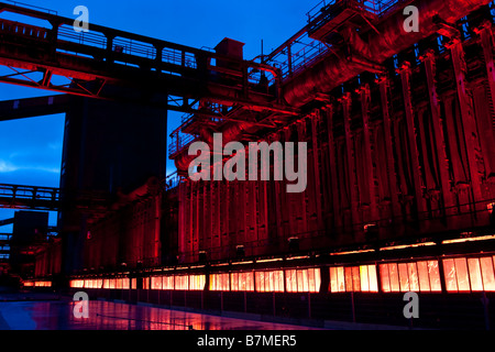 Zeche Zollverein kokerai cokeria, Essen in Germania. Foto Stock