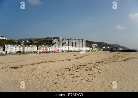 La spiaggia a Aberdovey, Aberdyfi, Gwynedd, il Galles del Nord Foto Stock