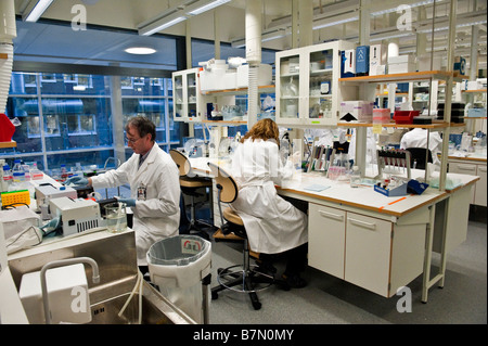 AstraZeneca ricerca laboratorio dedicato al lavoro su una cura per il morbo di Alzheimer in Södertälje in Svezia Foto Stock