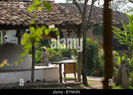 Honduras, Copan, Hacienda San Lucas. La Hacienda San Lucas è un 100 anni di proprietà che è stato convertito in un eco-lodge Foto Stock