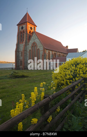 La cattedrale di Christ Church, Angelican parrocchia, Stanley, Isole Falkland Foto Stock