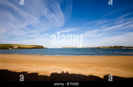 Venditori ambulanti Cove Beach vicino a Padstow Cornwall Foto Stock