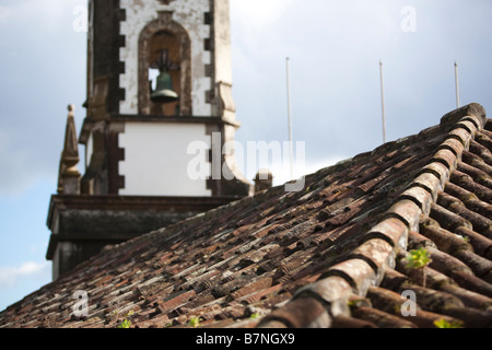 Vecchia chiesa (Iglesia de San Blas) in Mazo,La Palma Isole Canarie. [Per solo uso editoriale] Foto Stock