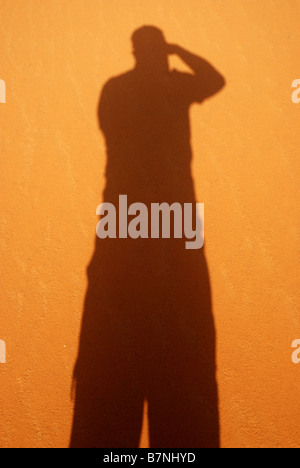 Self-portrait in Wan Kaza deserto Foto Stock