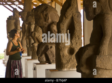 Granada Museo El Convento de San Francisco pre-ispanici scultura Foto Stock