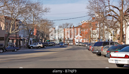 Main Street, Sag Harbor, Long Island, New York Foto Stock