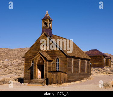 Chiesa Metodista di Bodie State Historical Park Foto Stock