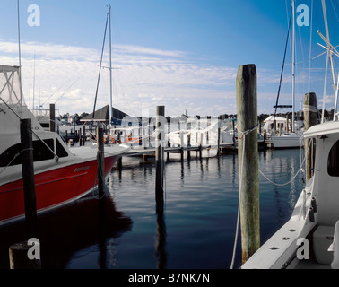 CAROLINA DEL NORD - Ocracoke Harbor a Ocracoke sul Outer Banks. Foto Stock