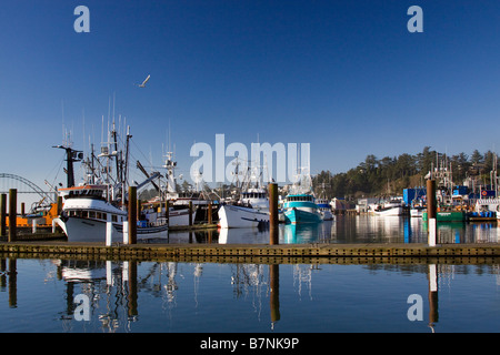 Barche da pesca in Newport Oregon Foto Stock