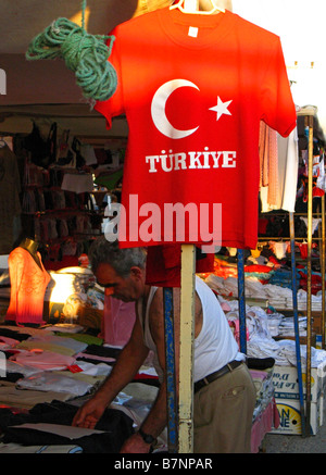 Street bazaar Alanya Turchia Foto Stock