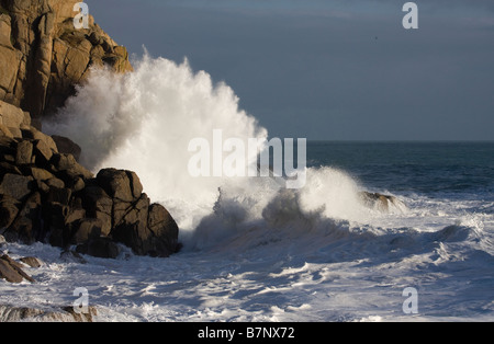 Il mare in tempesta Foto Stock