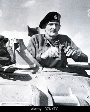 BERNARD MONTGOMERY di Alamein armata inglese comandante in Nord Africa nel 1942 Foto Stock