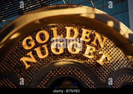Il Golden Nugget Casino Fremont Street nel centro di Las Vegas Foto Stock
