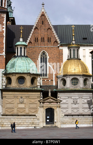 La cattedrale del Wawel a Cracovia, Polonia Foto Stock