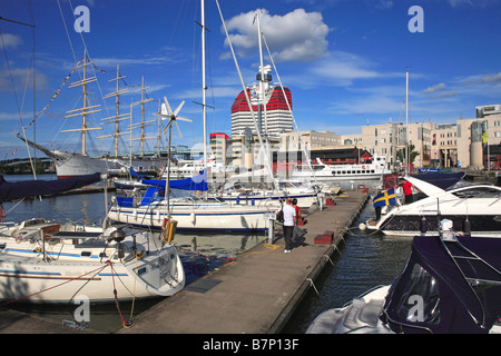 La Svezia, Goteborg, Lilla Bommen, il Porto Interno Foto Stock