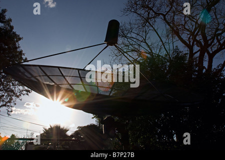 Telecomunicazioni parabola satellitare. Nairobi, in Kenya. Foto Stock