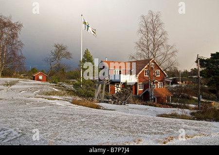Ostello della gioventù a Möja Berg nell arcipelago di Stoccolma Foto Stock