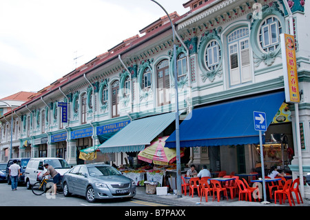 Cina strade cinesi in Little India di Singapore Foto Stock