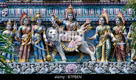 Sri Veeramakaliamman Tempio Little India di Singapore Foto Stock