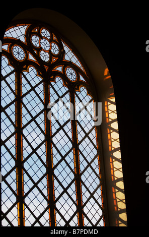 Luce con piombo di una chiesa Foto Stock