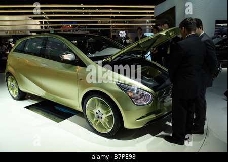 Mercedes BlueZero concept car al 2009 North American International Auto Show di Detroit Michigan STATI UNITI Foto Stock