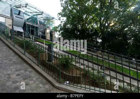 La stazione della funicolare di Montmartre, Parigi Foto Stock