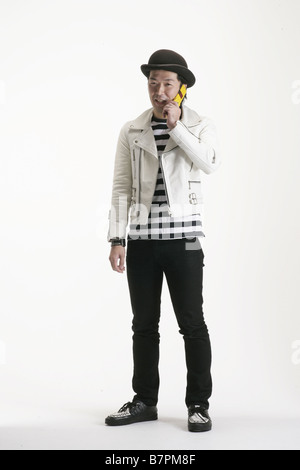 Un giovane uomo Foto Stock