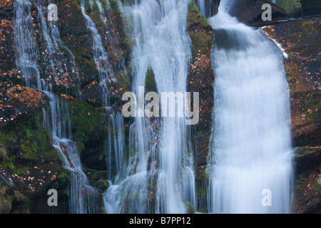 La sezione inferiore di Bald River Falls in Cherokee National Forest Tennessee Foto Stock