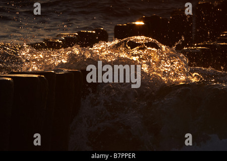 grandi onde Foto Stock