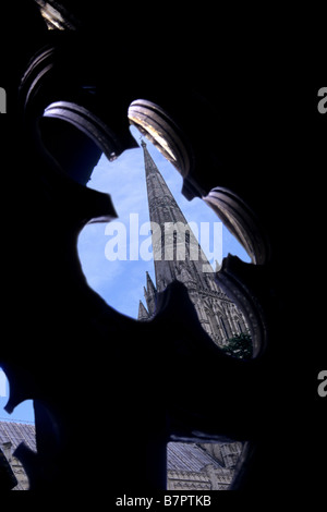 La Cattedrale di Salisbury, Wiltshire, Regno Unito Foto Stock