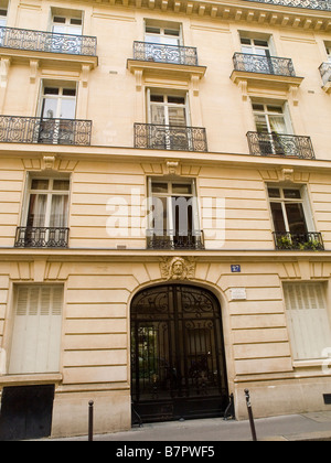 27 Rue du Fleurus, la casa di Gertrude Stein a Parigi, Francia Europa Foto Stock