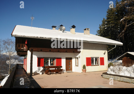 Italia Friuli Venezia Giulia San Leonardo case tipiche Foto Stock