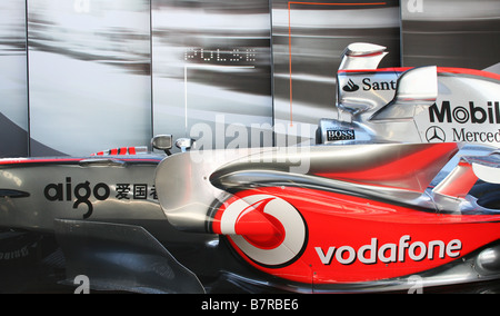 La McLaren Mercedes Hamilton Showcar Foto Stock