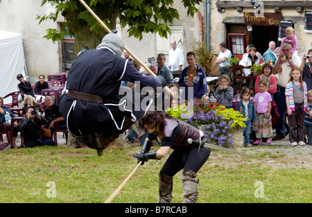 Medieval Fete in Parthenay, Deux-Sevres ,Francia Foto Stock