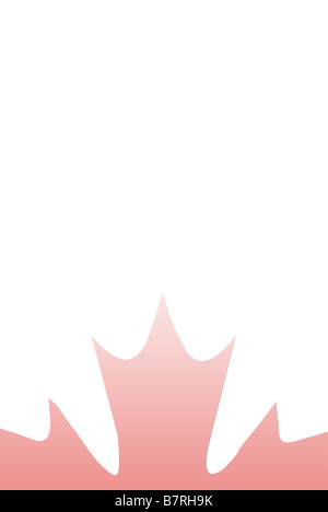 Canadian maple leaf come gradiente nella parte inferiore Foto Stock