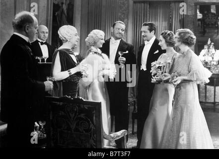 Cena alle 8 - cena alle 8:1933 USA Jean Harlow, John Barrymore, Marie Dressler Direttore: George Cukor Foto Stock