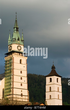 La chiesa di Saint Catherine nel castello di Kremnica Foto Stock