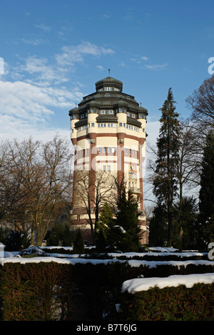 Mönchengladbach, Wasserturm an der Viersener Straße, (Neuer Wasserturm), 1909 von Otto Greiß erbaut Foto Stock