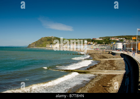 North Beach. Aberystwyth Galles Foto Stock