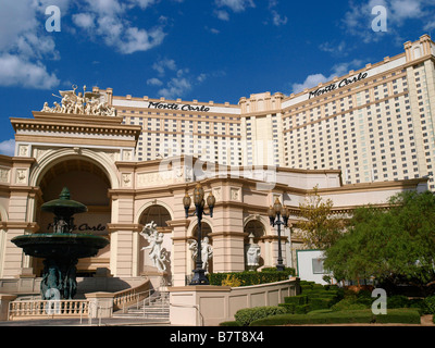 Monte Carlo Hotel and Casino Las Vegas Boulevard Las Vegas Nevada USA Foto Stock