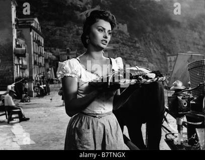 Riquadro, amore e... Scandalo in Sorrento Anno: 1955 - Italia Sophia Loren Direttore: Dino Risi Foto Stock