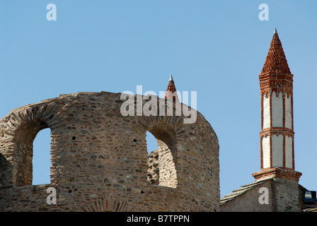 Porta Savoia (Porta di Savoia), Susa, Piemonte, Italia. Foto Stock