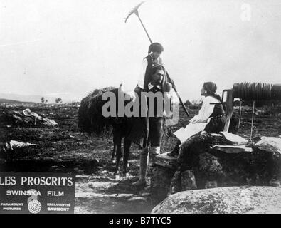 Berg Ejvind och hans hustru Anno : 1918 Direttore : Victor Sjöström Edith Erastoff Foto Stock